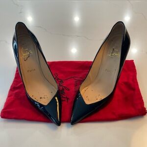 Christian Louboutin patent leather completa 100 pumps